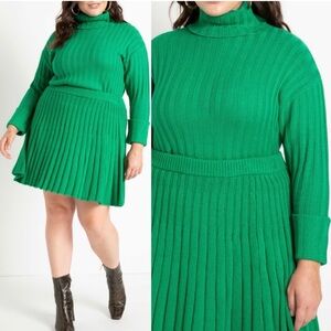 Brand New Never Worn Eloquii Green Knit Set